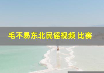 毛不易东北民谣视频 比赛